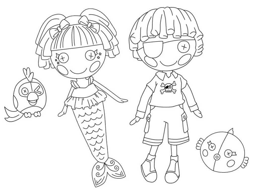 Free Lalaloopsy Dolls coloring page