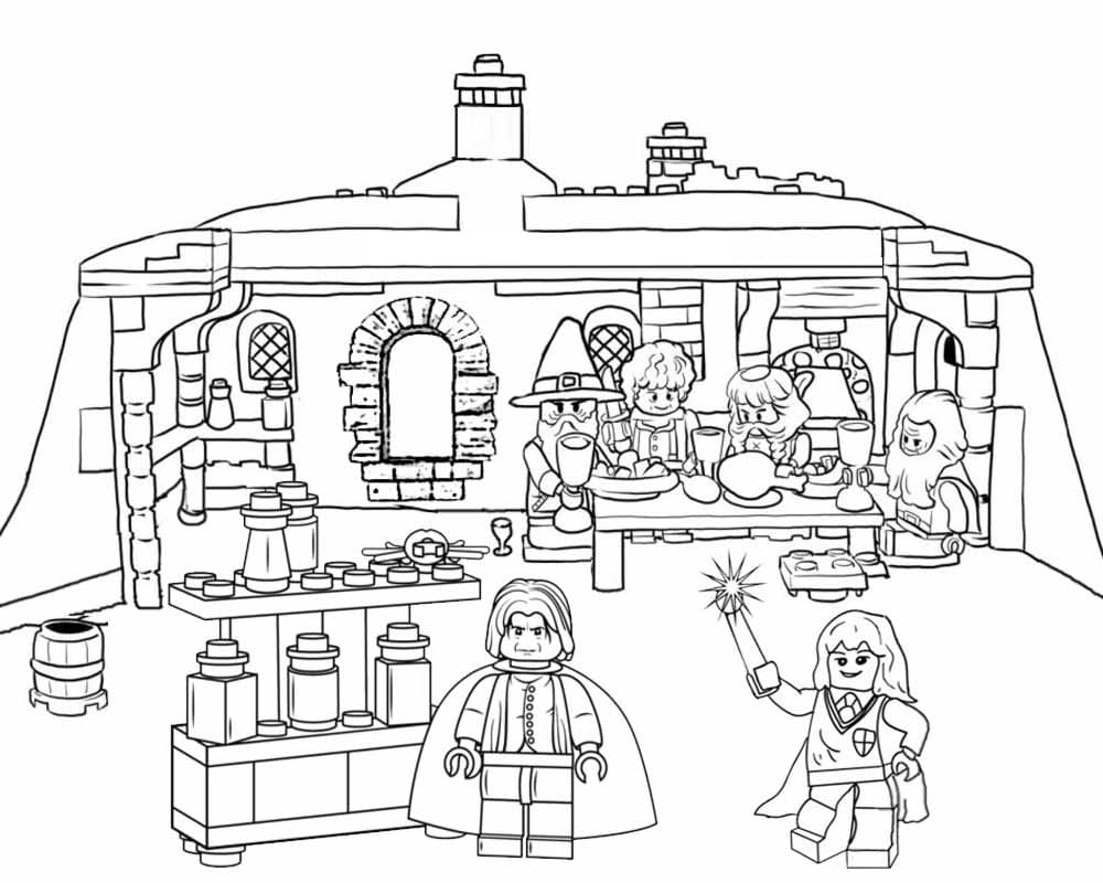 Free Lego Harry Potter coloring page