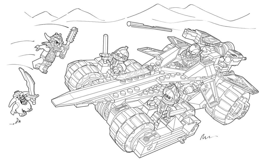 Free Nexo Knights coloring page