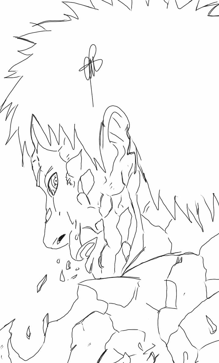 Free Obito Uchiha coloring page