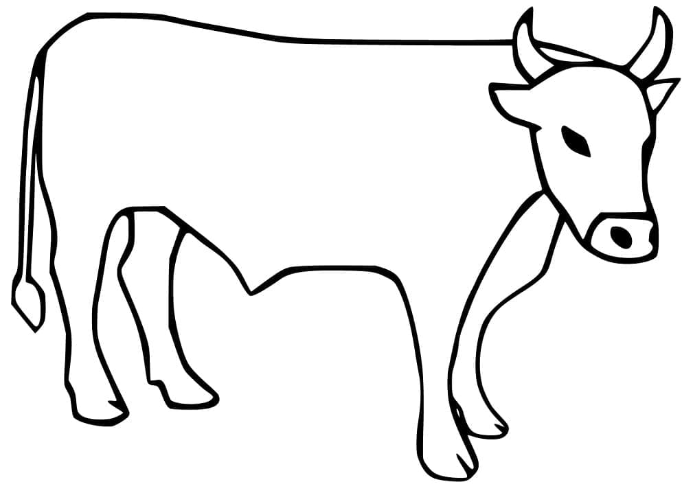 Free Ox coloring page