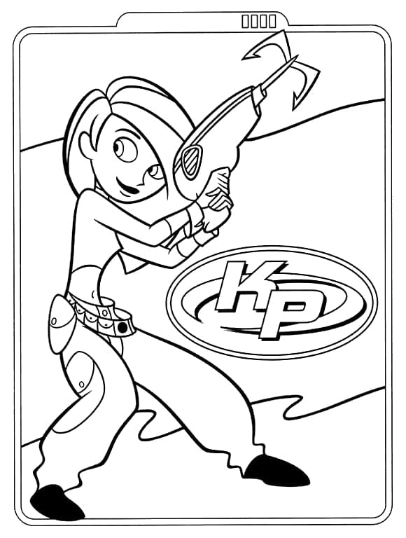 Free Printable Kim Possible coloring page