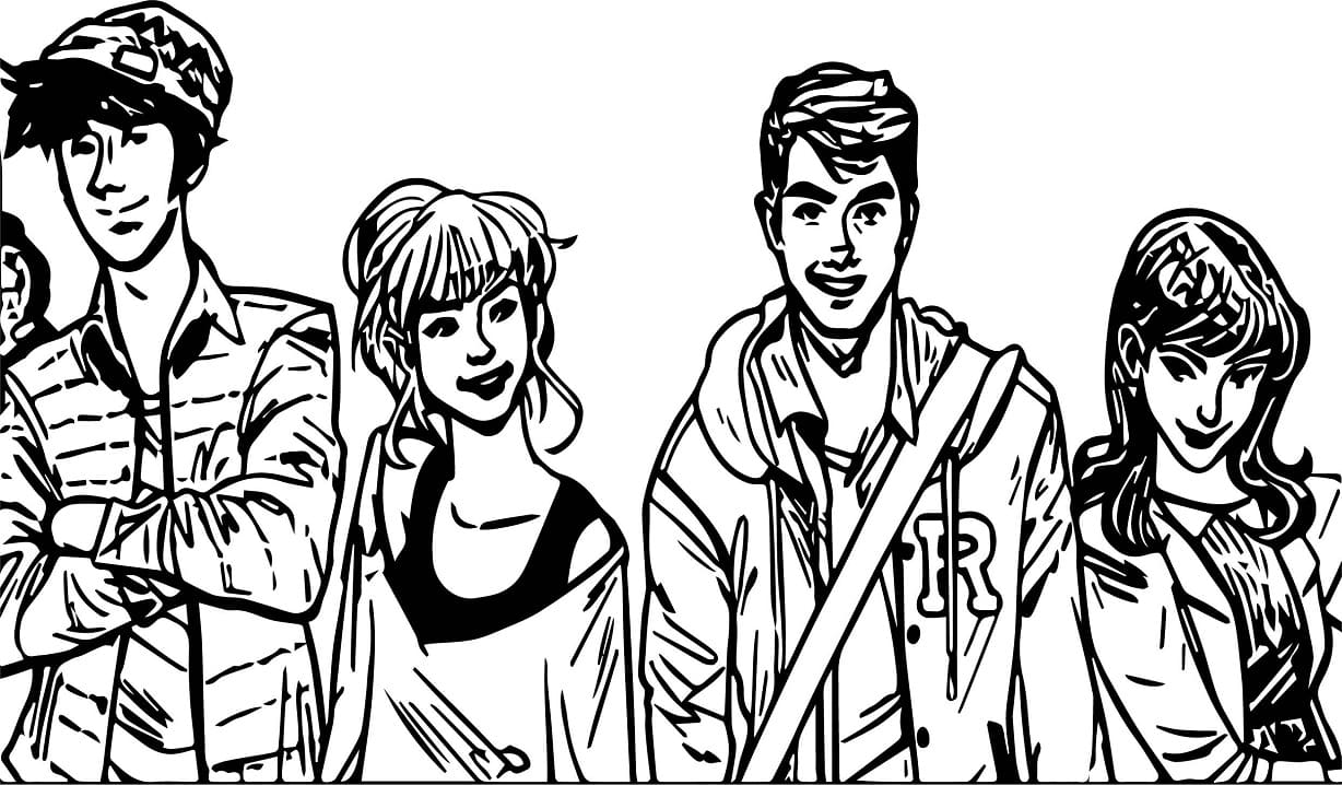 Free Printable Riverdale coloring page