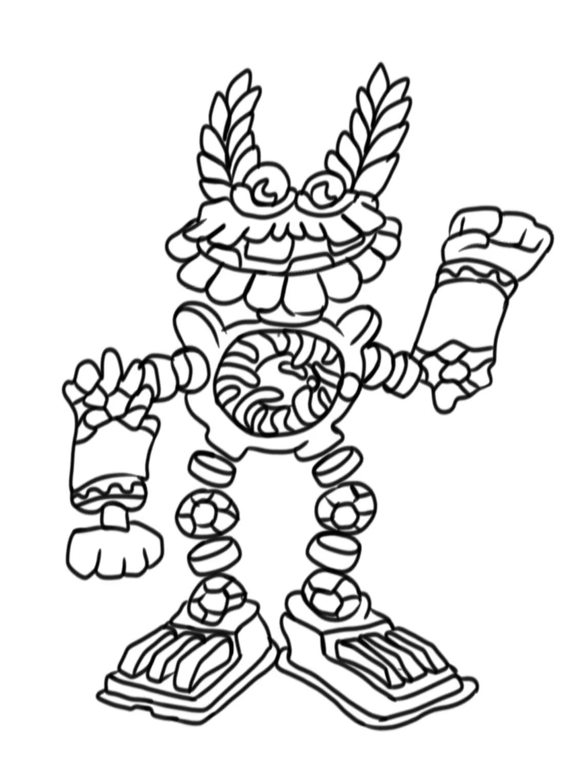 Free Wubbox coloring page - Download, Print or Color Online for Free