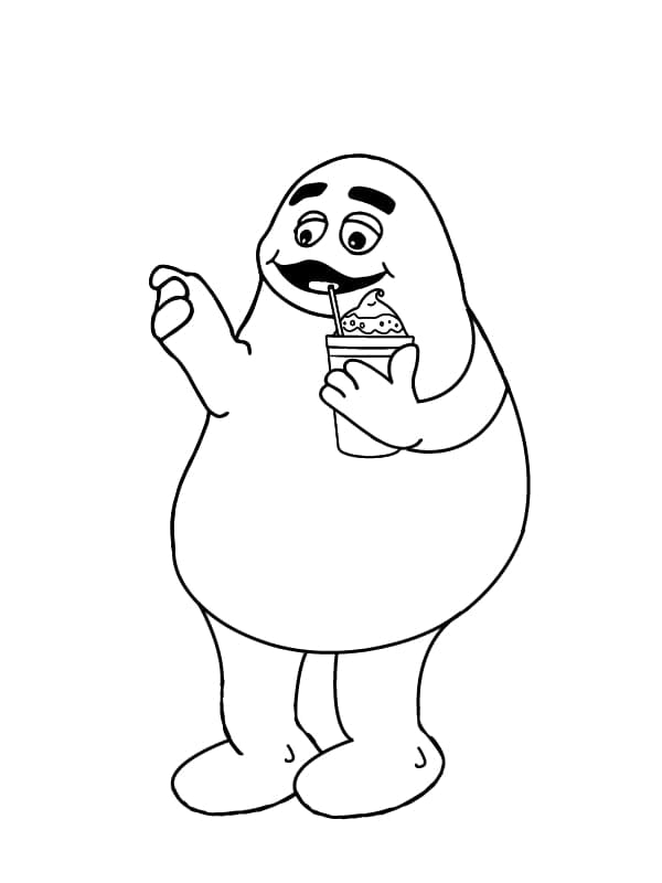 Friendly Grimace coloring page - Download, Print or Color Online for Free