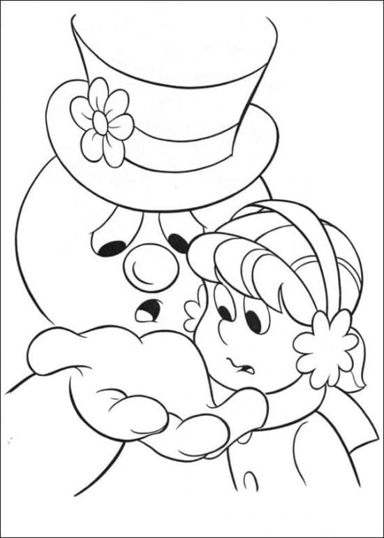 Frosty The Snowman For Kids coloring page