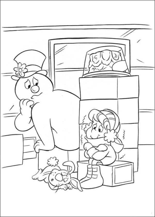 Frosty The Snowman Free coloring page