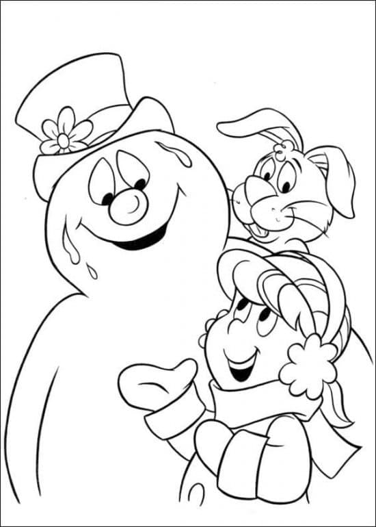 Frosty The Snowman Printable coloring page