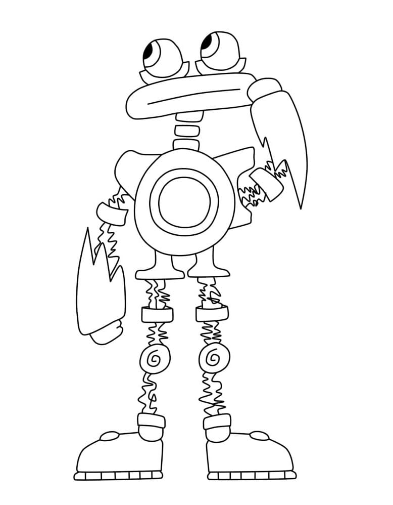 Fun Wubbox coloring page