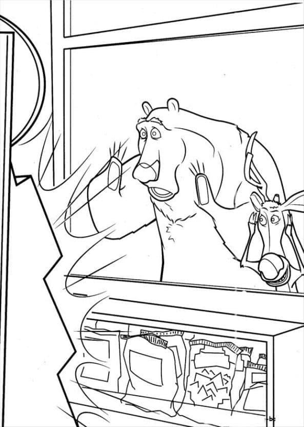 Funny Boog and Elliot coloring page