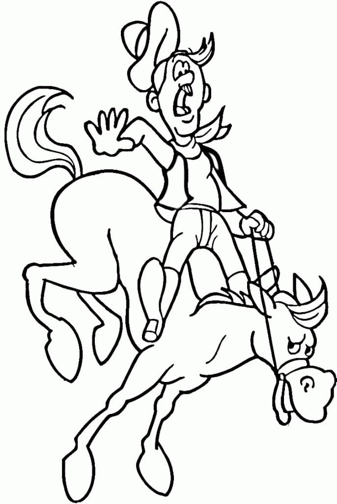 Rodeo coloring pages