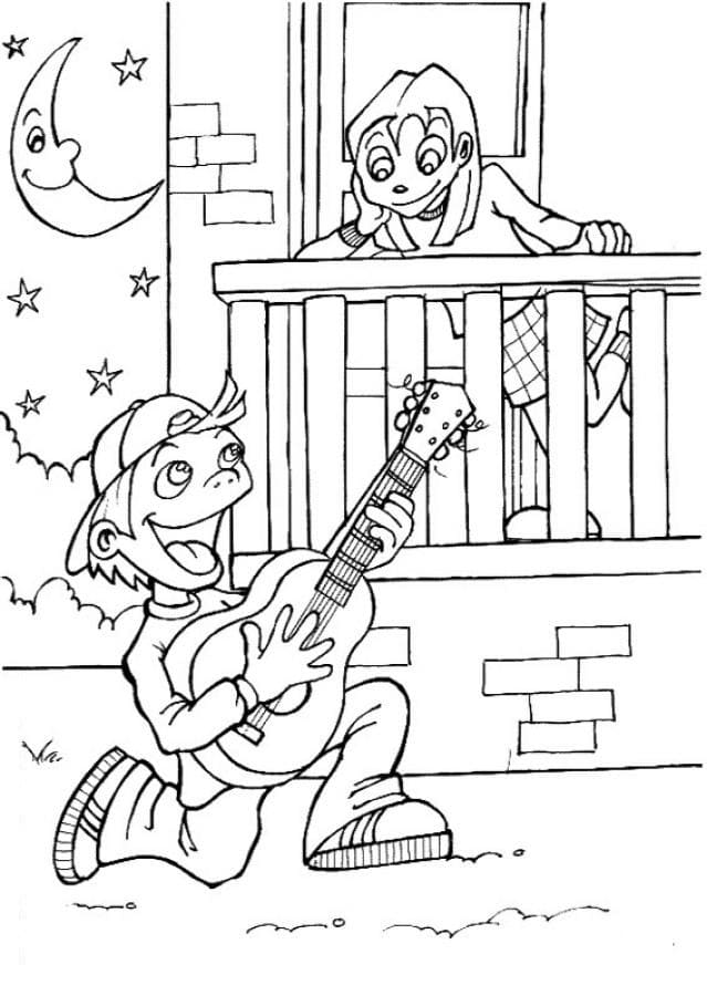 Funny Romeo And Juliet Coloring Page - Download, Print Or Color Online 