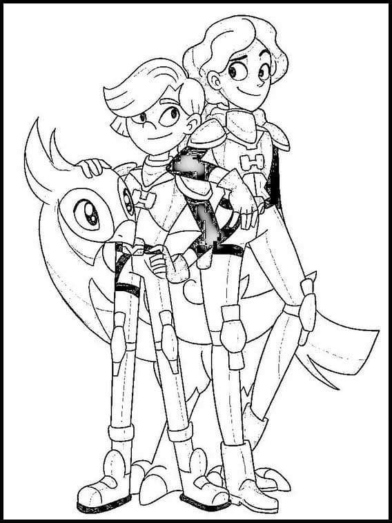 Glitch Techs Free coloring page