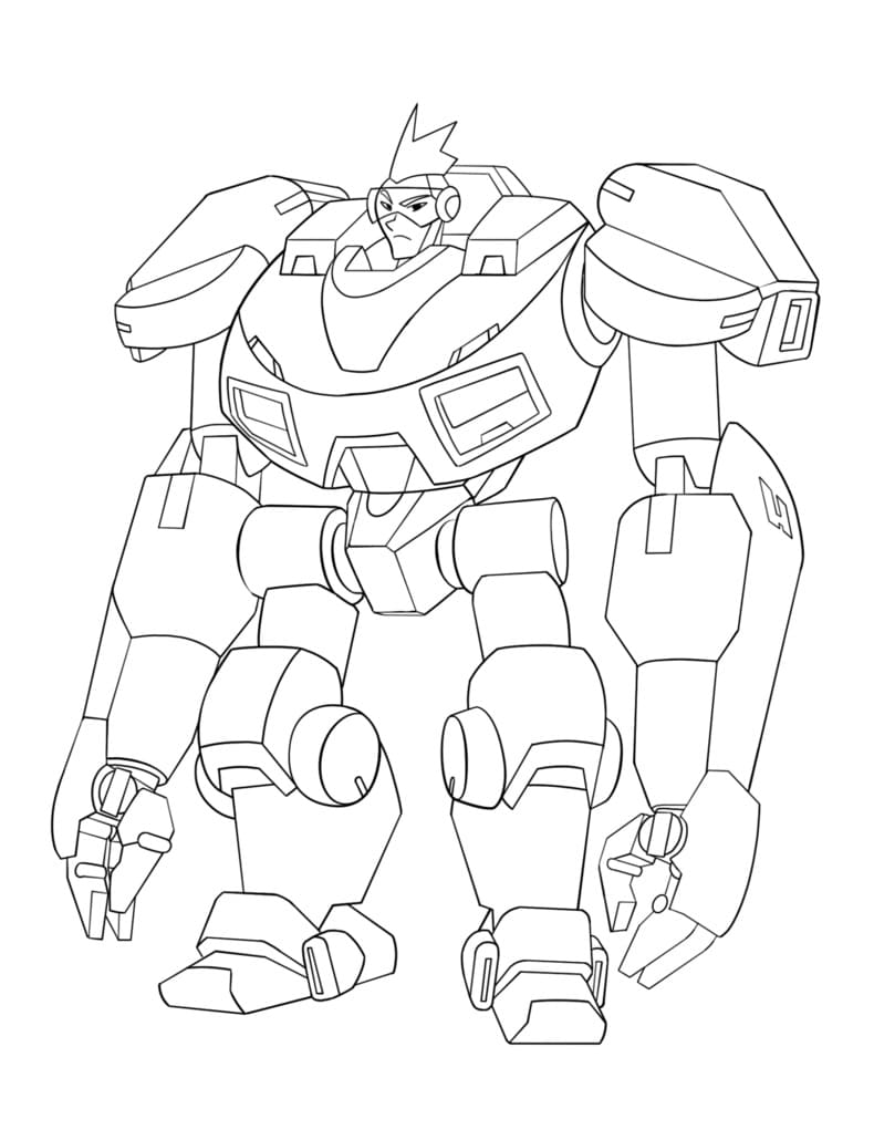 Glitch Techs Robot coloring page