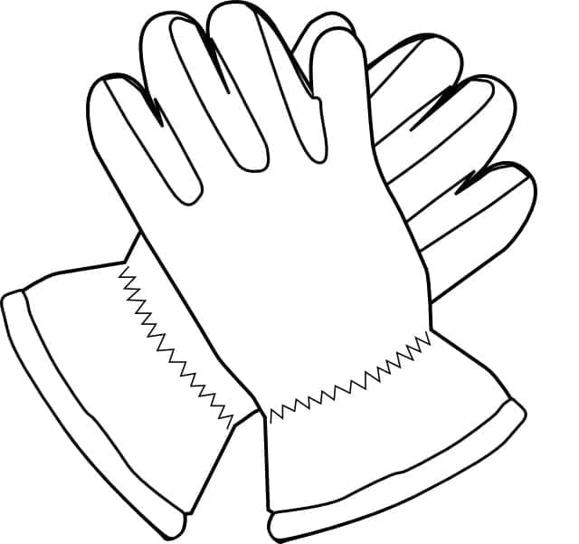 Gloves For Free coloring page