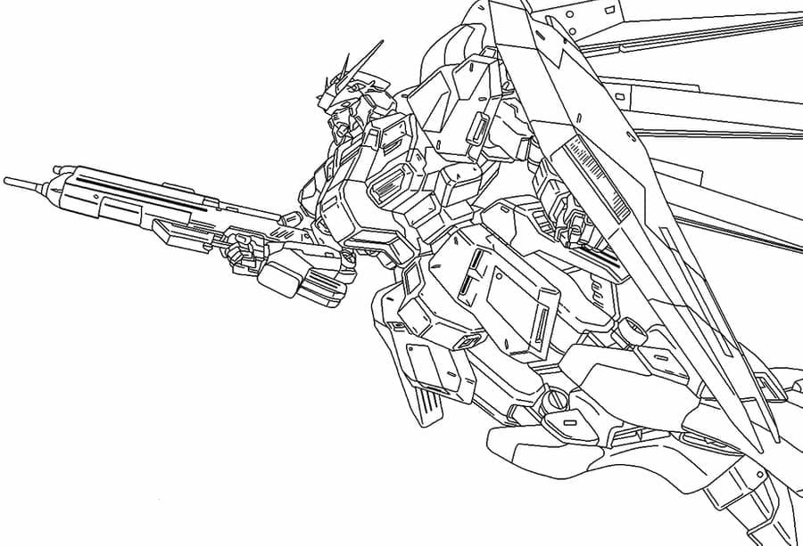 Gundam Attacks coloring page