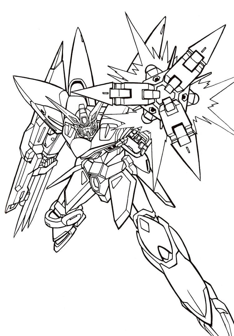 Gundam For Free coloring page