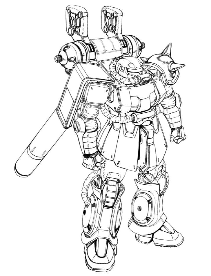 Gundam Free coloring page