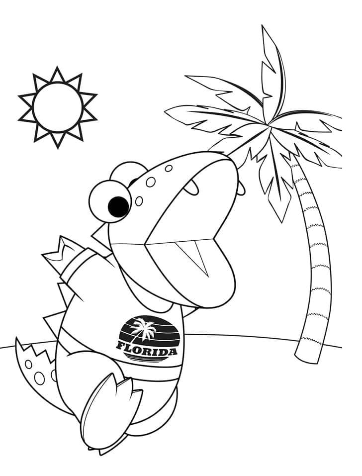 Gus from Ryan’s World coloring page