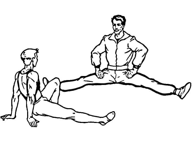 Gymnastics to Print coloring page