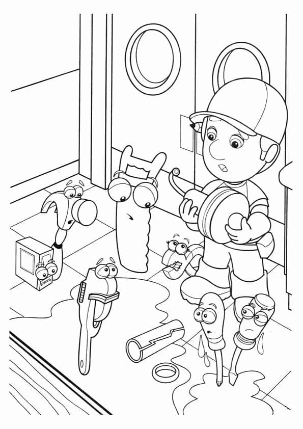 Handy Manny Free Printable coloring page