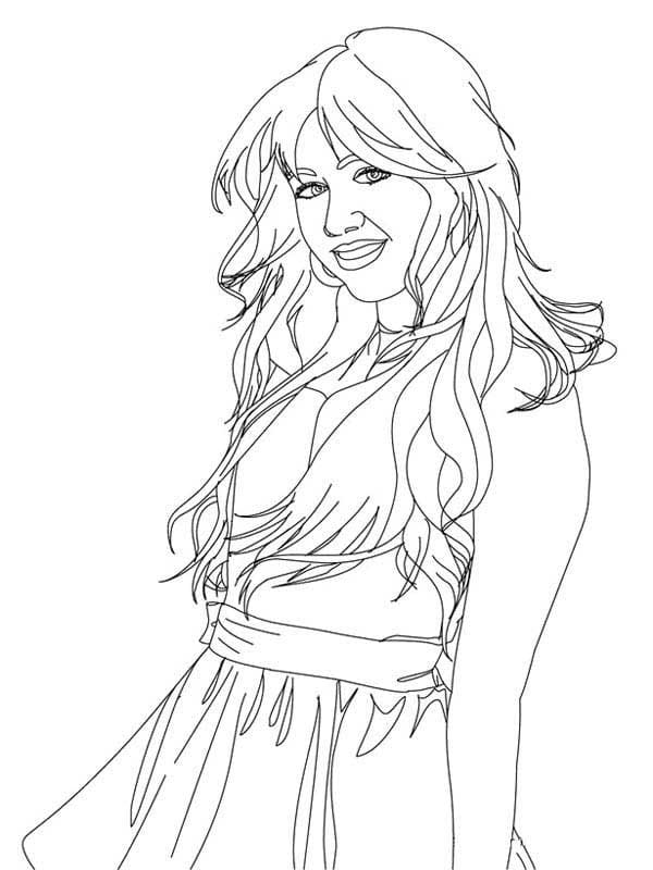 Hannah Montana For Free coloring page