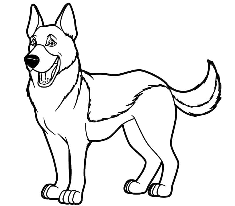 German Shepherd coloring pages