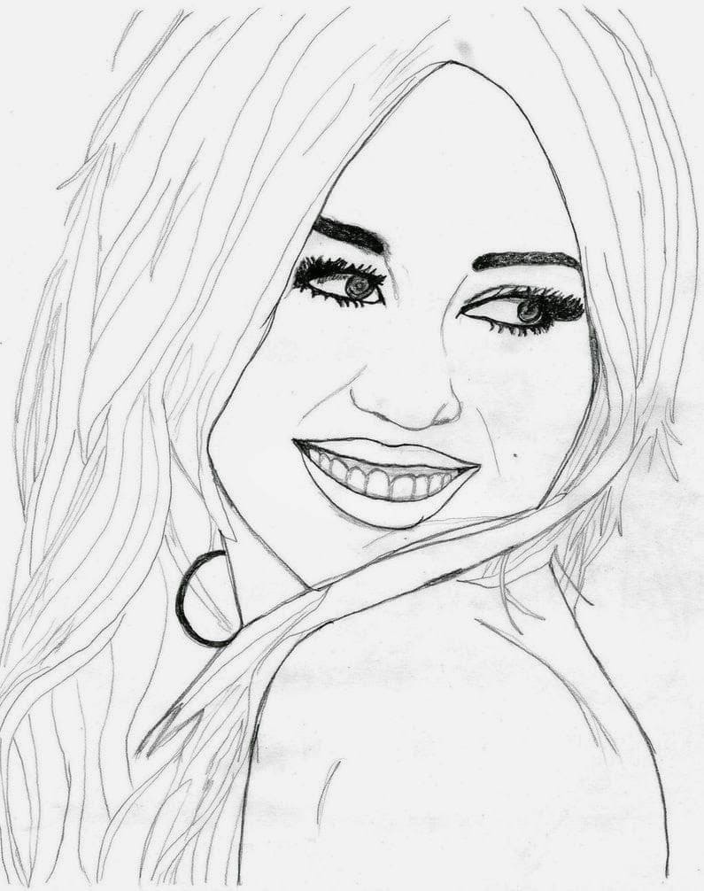 Happy Hannah Montana coloring page