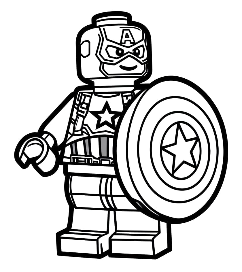 Happy Lego Captain America