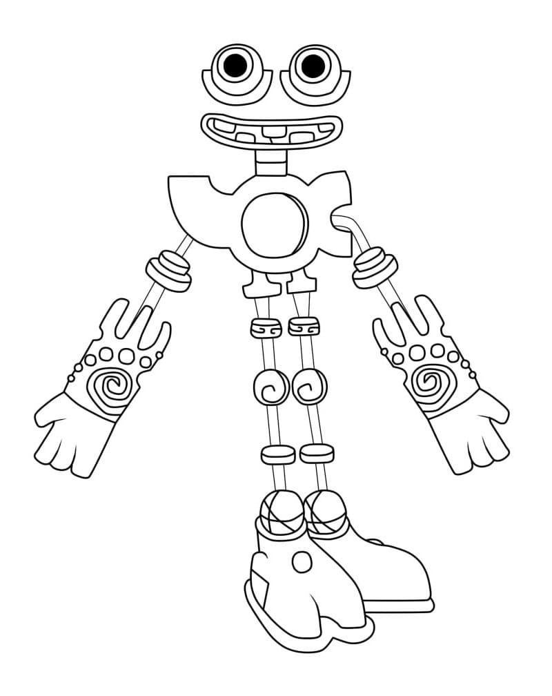 Happy Wubbox coloring page - Download, Print or Color Online for Free