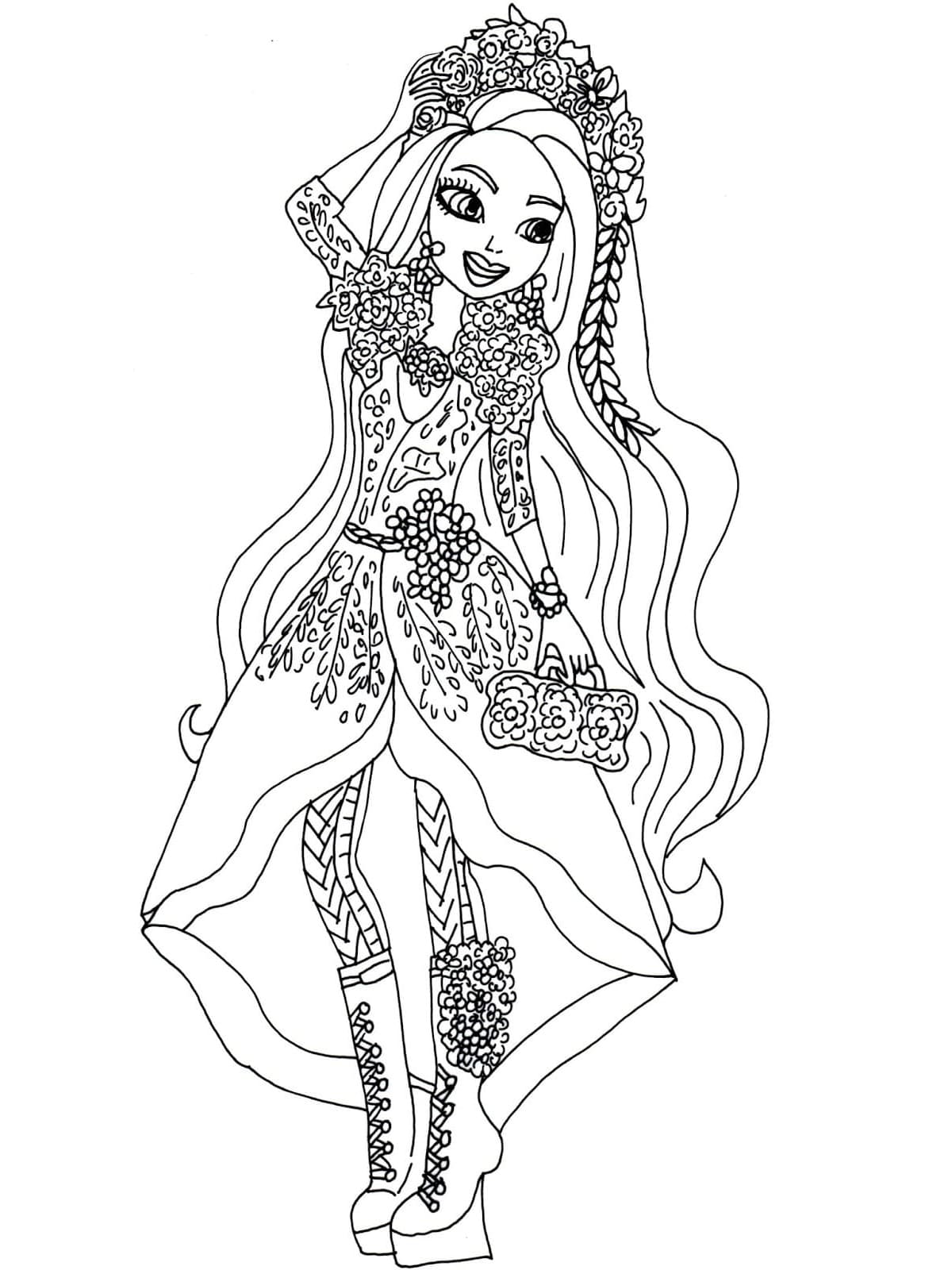 Holly O’Hair Ever After High coloring page - Download, Print or Color ...