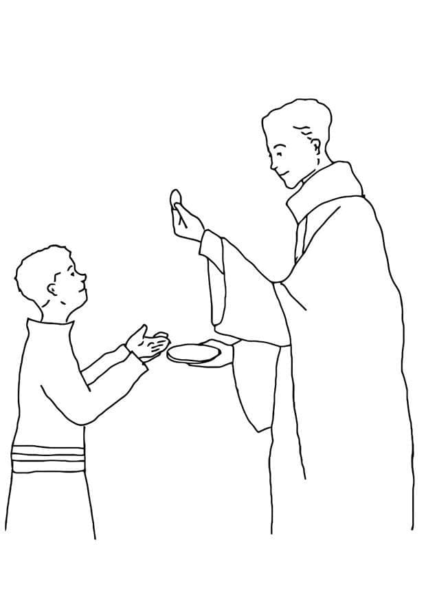 Holy Communion For Free coloring page