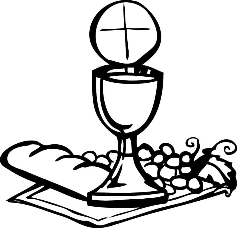 Holy Communion Printable coloring page