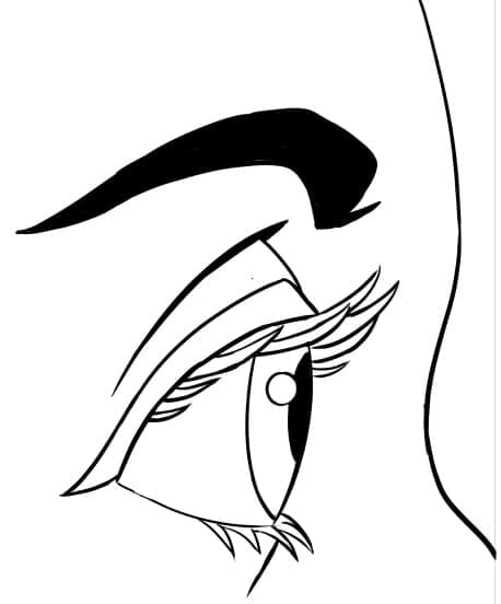 Human Eye coloring page