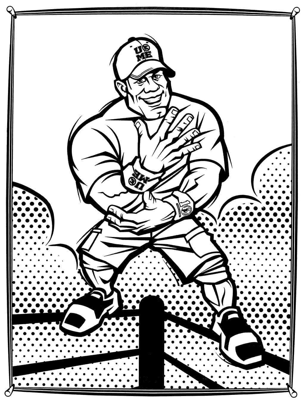 John Cena Printable coloring page