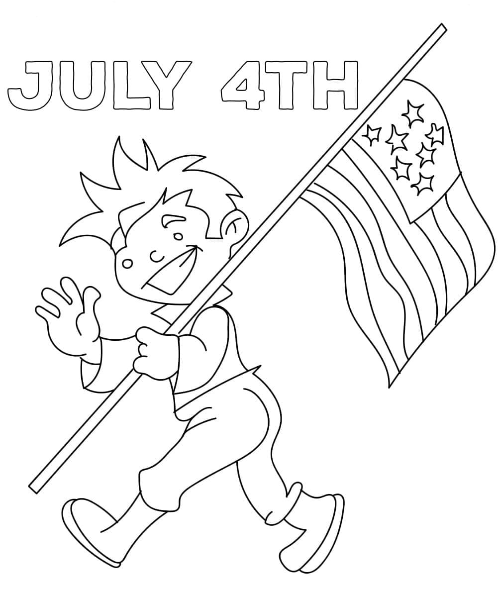 July 4th coloring page