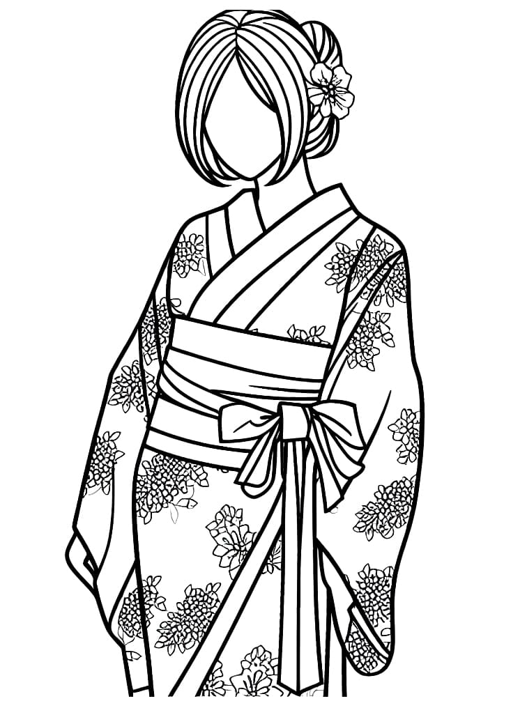 Kimono Free Printable