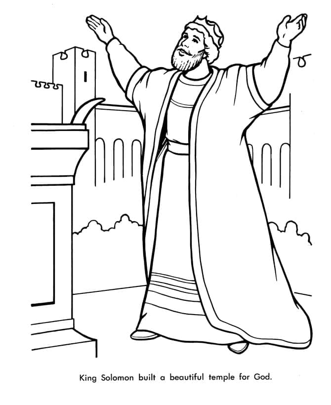 King Solomon Image coloring page