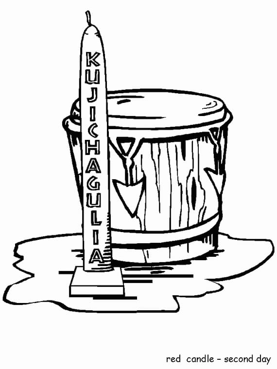 Kwanzaa Second Day coloring page