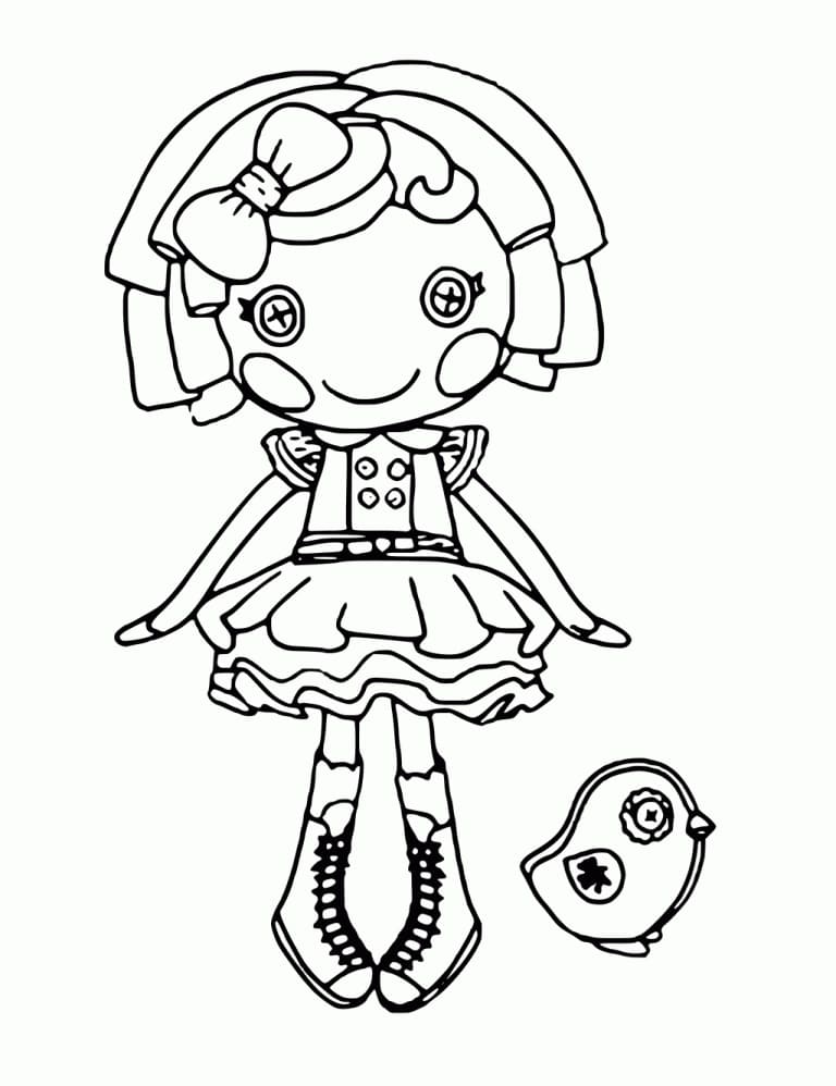 Lalaloopsy Dot Starlight coloring page