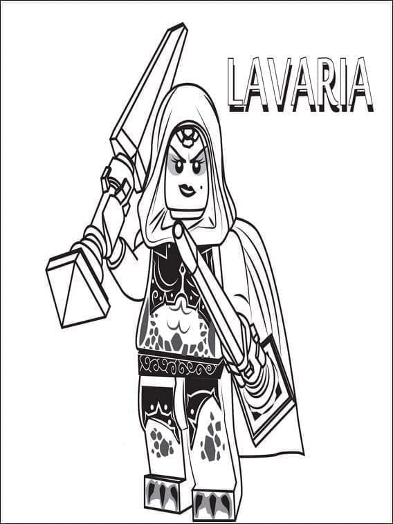 Lavaria from Lego Nexo Knights coloring page