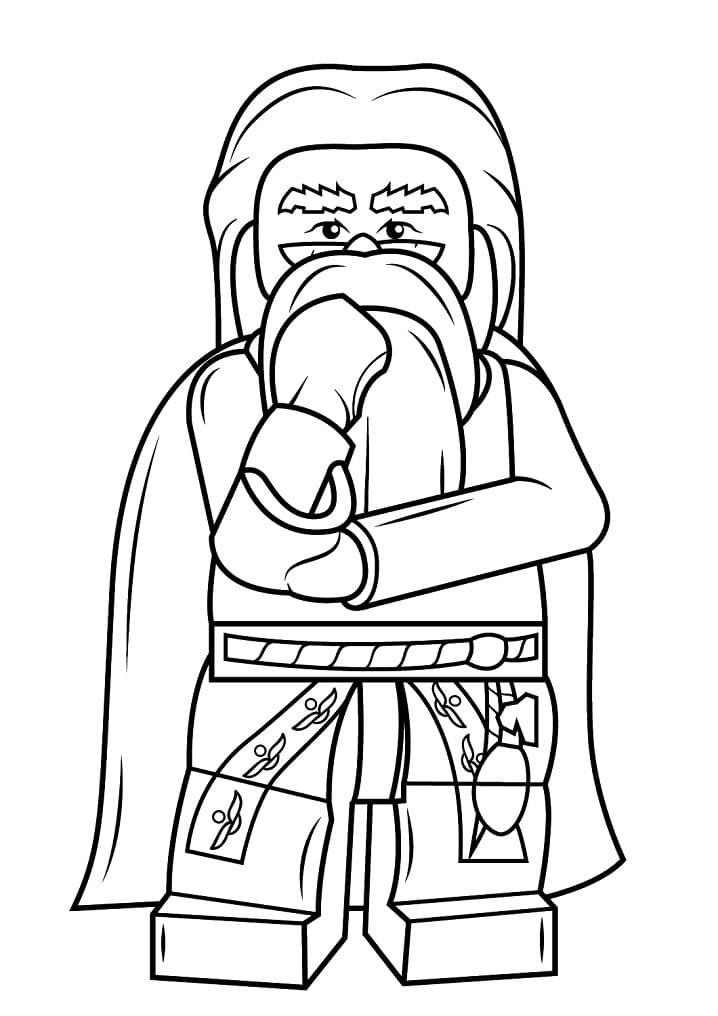 Lego Albus Dumbledore coloring page