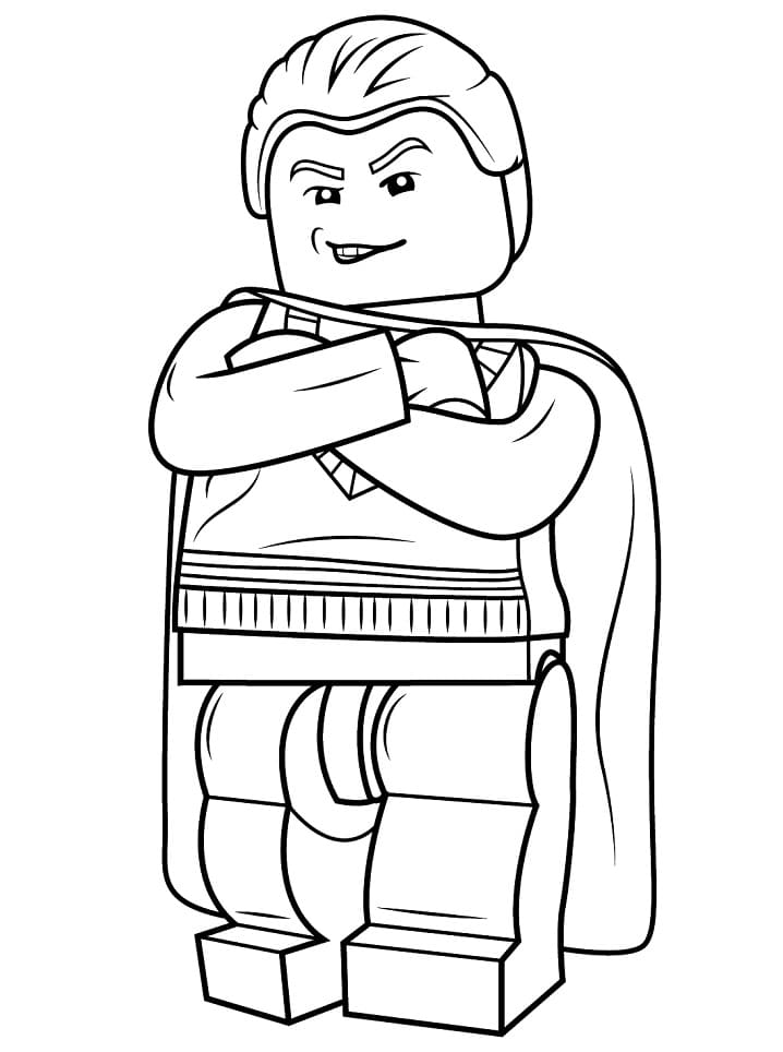 Lego Draco Malfoy coloring page