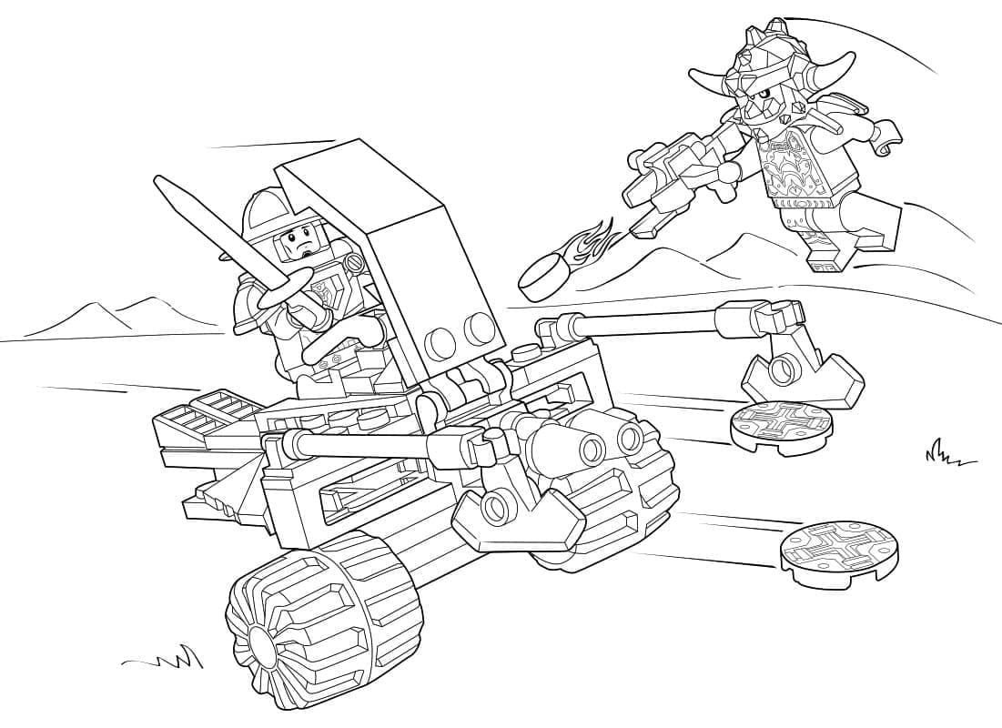 Lego Nexo Knights Free coloring page