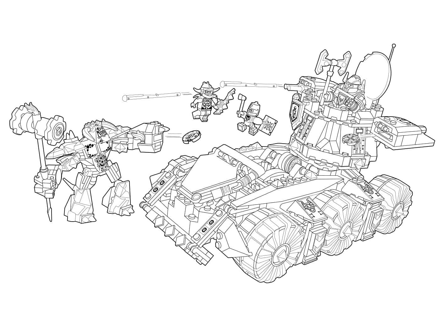 Lego Nexo Knights Free Printable coloring page - Download, Print or ...