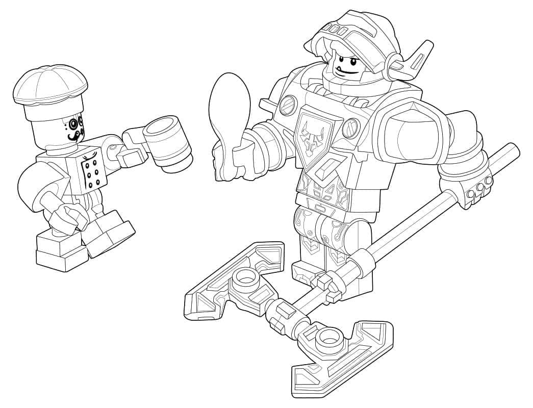 Lego Nexo Knights Printable For Kids coloring page