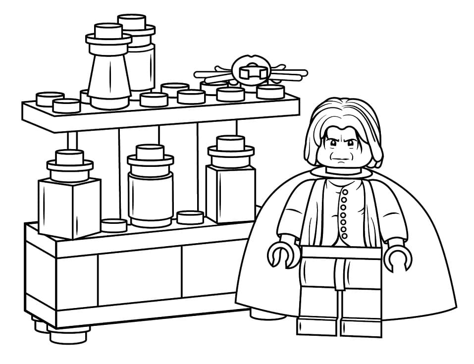 Lego Severus Snape coloring page