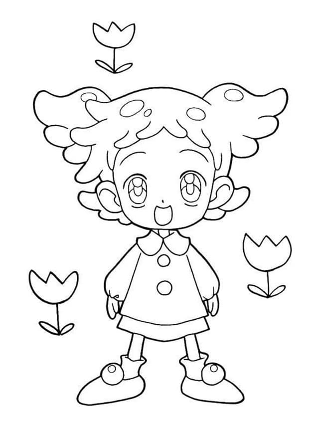 Little Doremi Harukaze coloring page