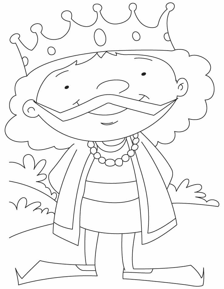 Little King coloring page