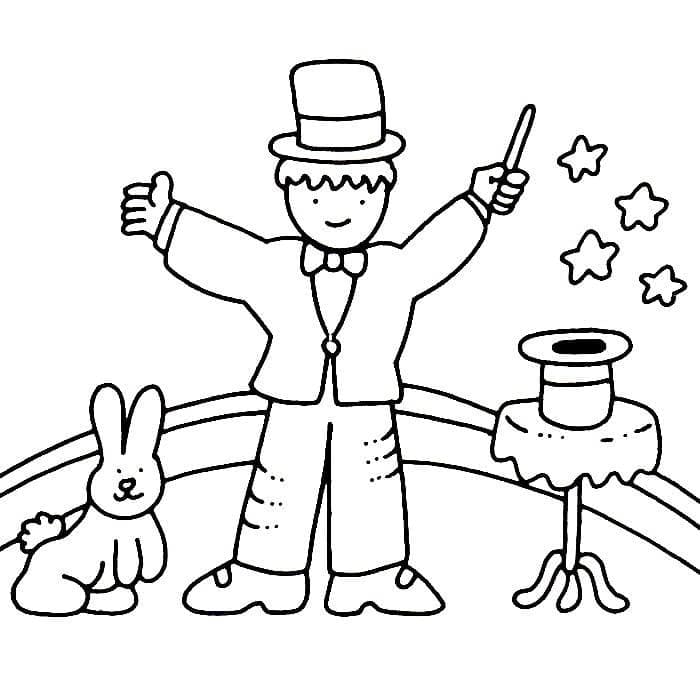 Little Magician coloring page